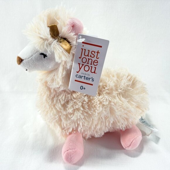 2019 Just One You Carters Plush Extra Soft Cuddly Llama Stuffed Animal 0+ NWT - Picture 1 of 6